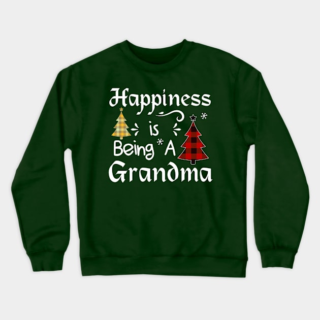 Happiness Is Being A grandma Crewneck Sweatshirt by jobcratee